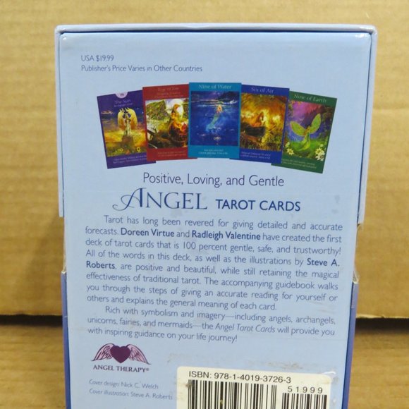 Angel Tarot Oracle Cards Doreen Virtue 78 Card Deck & Guidebook COMPLETE - Picture 2 of 12